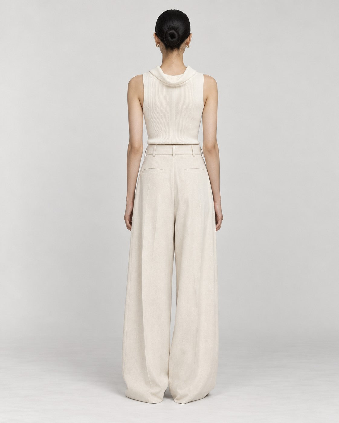Cream Knit, back